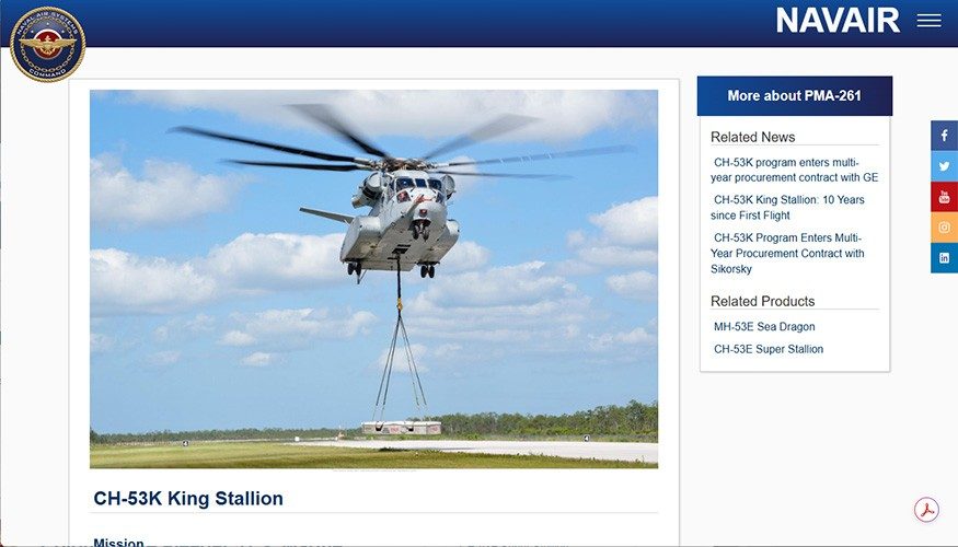 CH53K product page