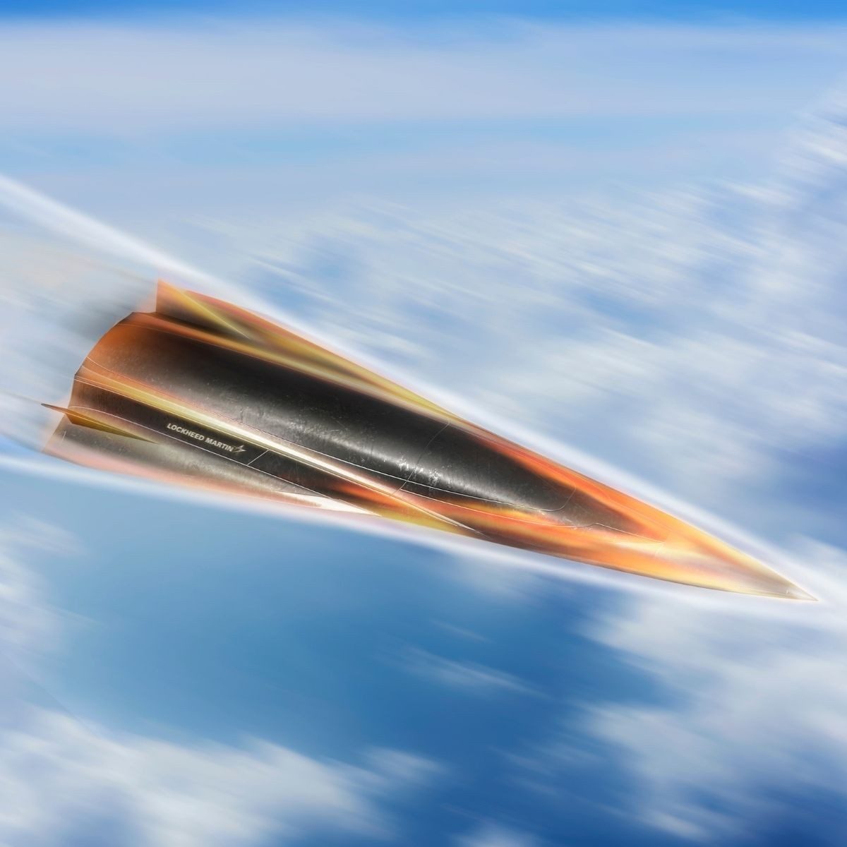Lockheed Martin's Next Generation Glide Body flies through the air to meet a target.